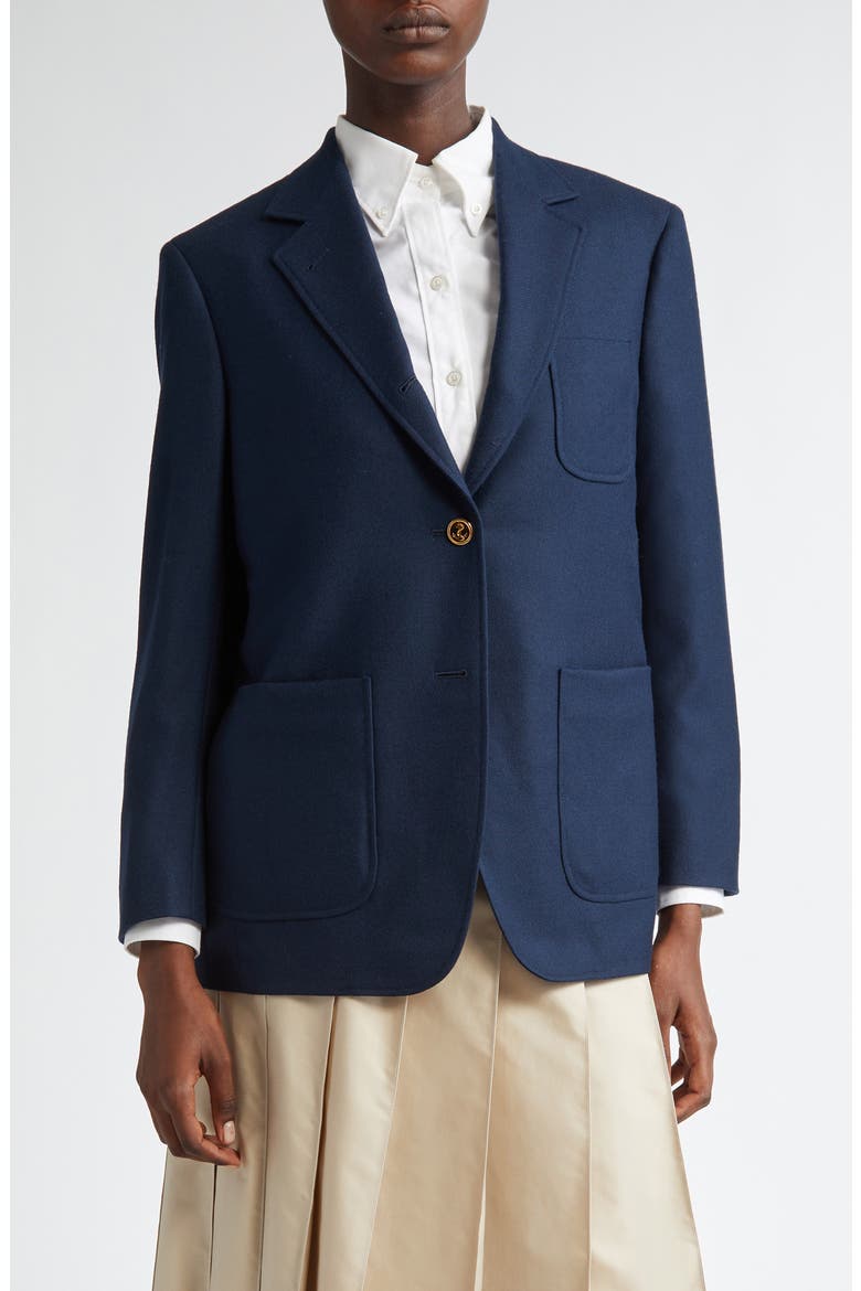 Wool Twill Sport Coat, Main, color, NAVY