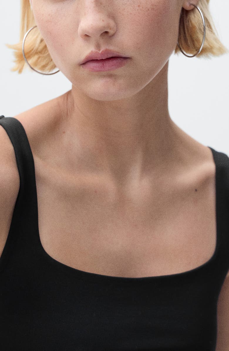 MANGO Fitted Tank Bodysuit, Alternate, color,