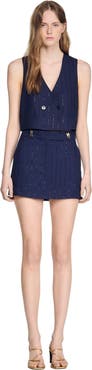 SANDRO Waistcoat-style top