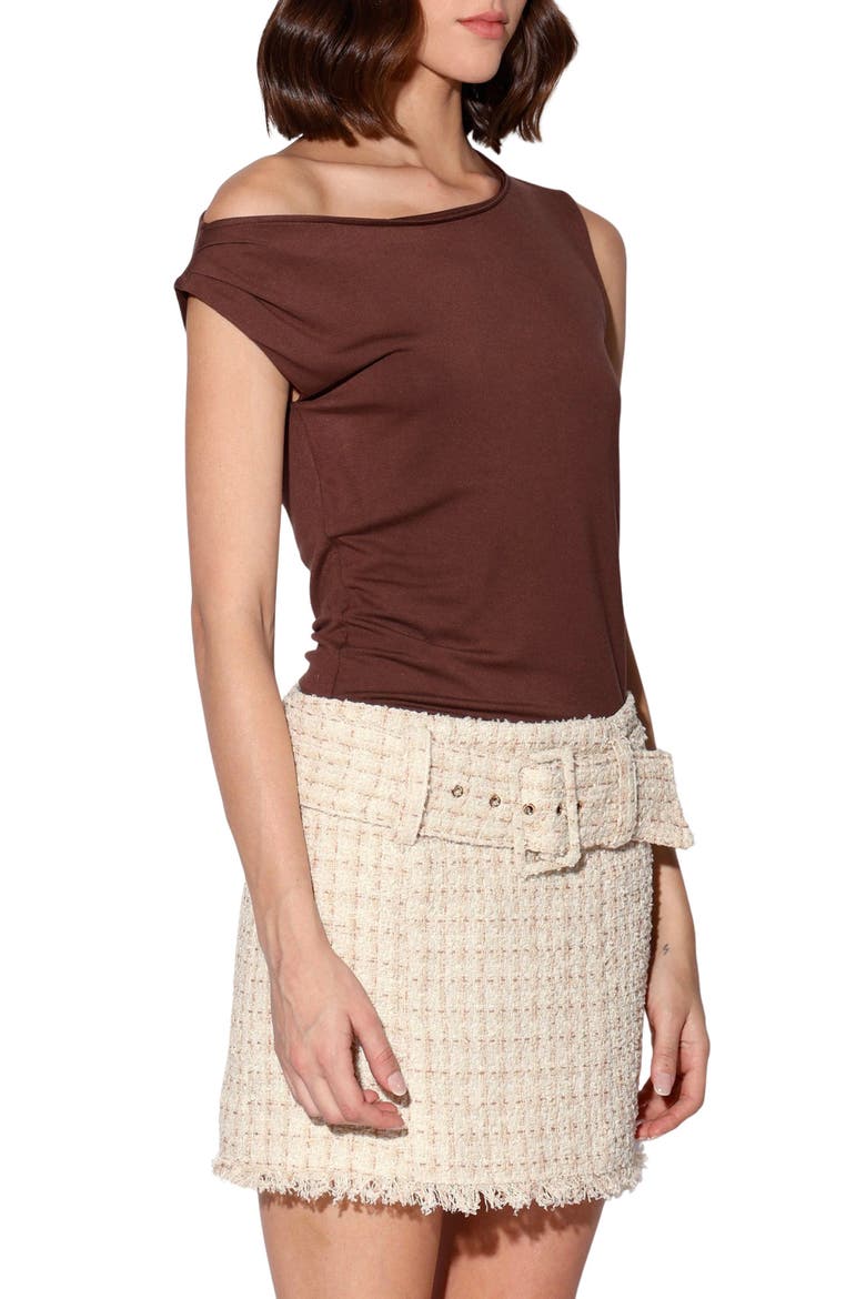 Vivian Tweed Miniskirt, Alternate, color, SAHARA TWEED