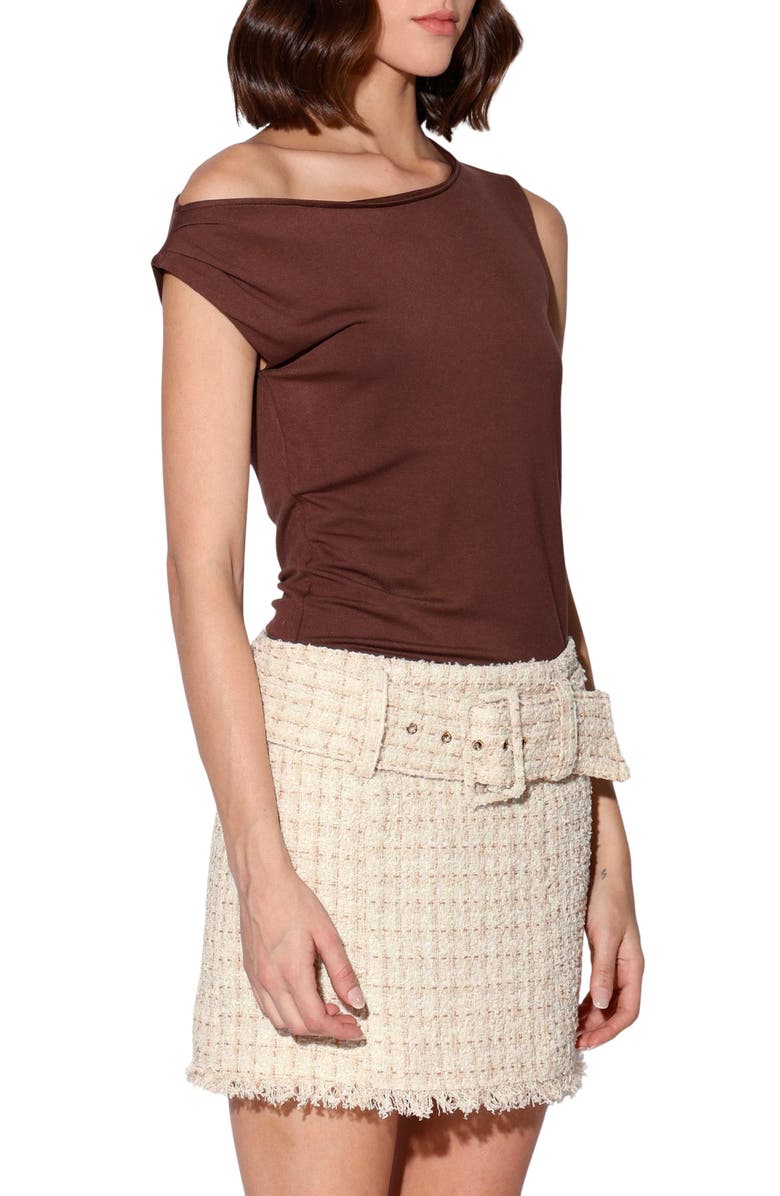 Walter Baker Vivian Tweed Miniskirt, Alternate, color, Sahara Tweed