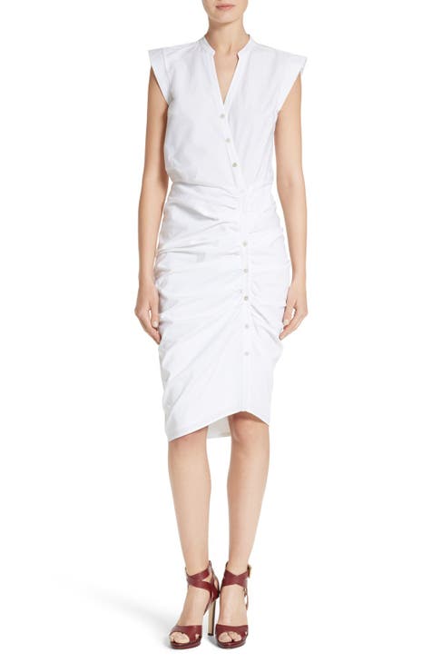 Ruched Shirtdress