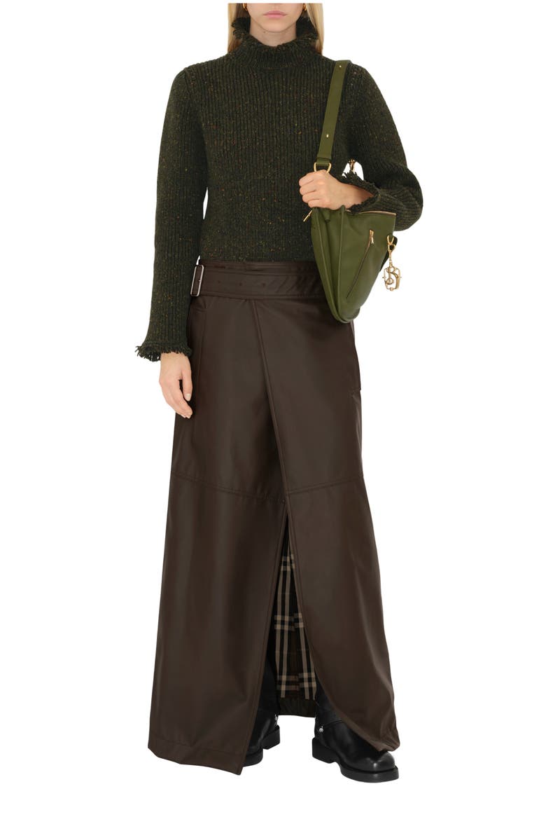 Burberry Wool Blend Maxi Skirt, Main, color, 