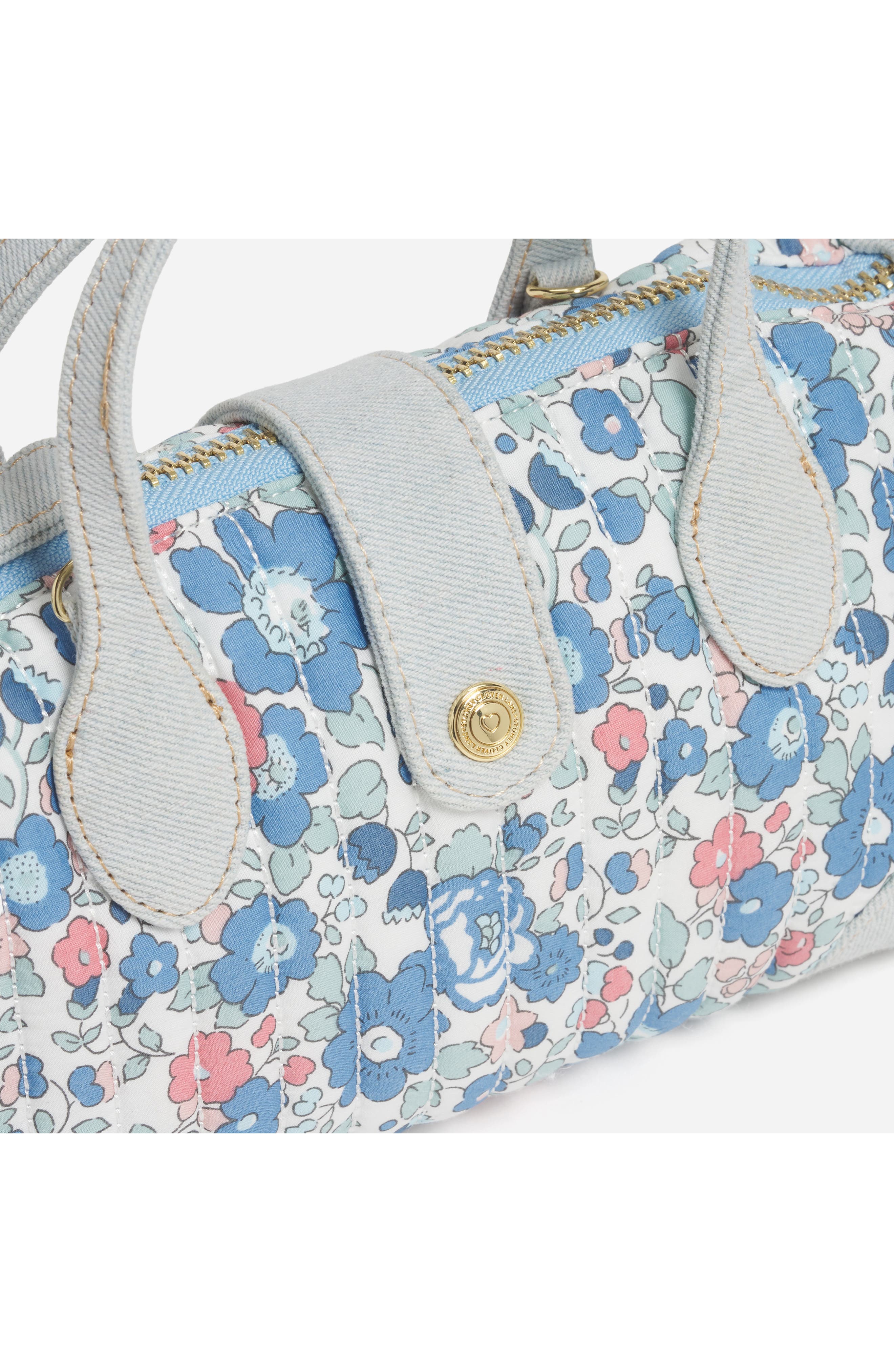 Stoney Clover Lane x Liberty Quilted Cotton Pouchette Crossbody Bag, Alternate, color, Betsy