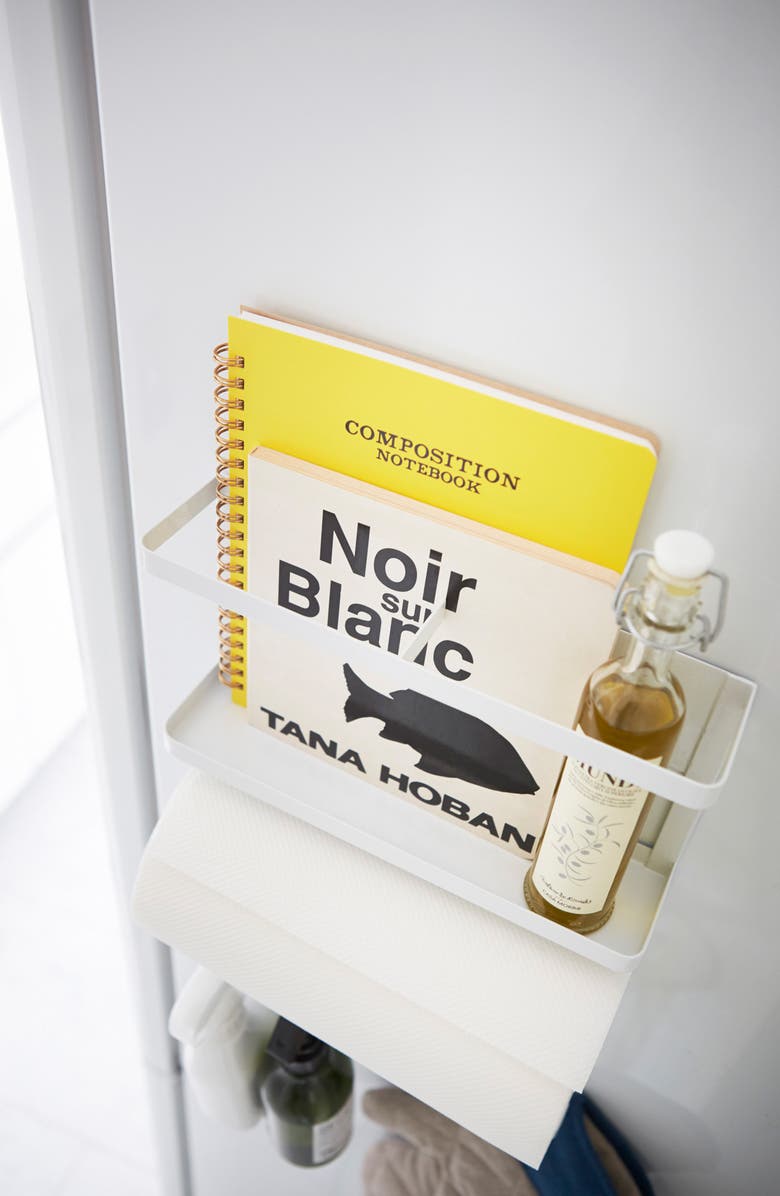 Yamazaki Magnetic Kitchen Organizer, Alternate, color, White