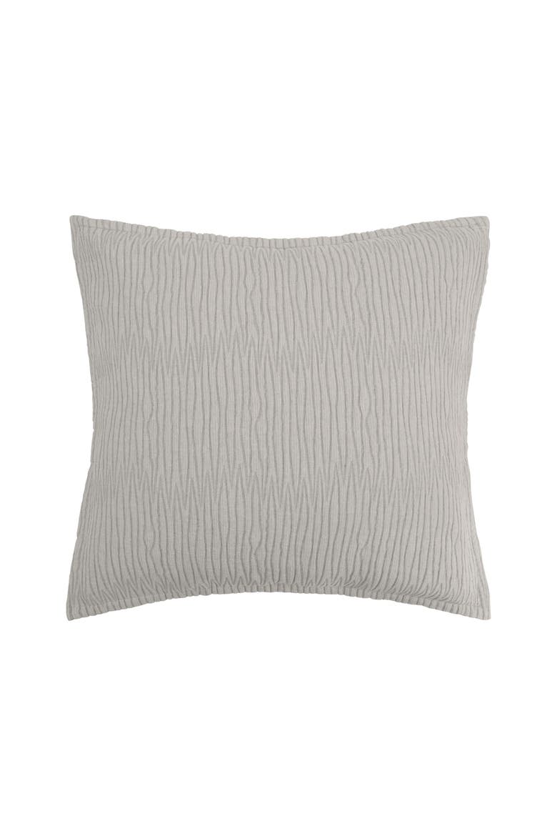 Simone Ash 100% Cotton Euro Pillow Sham 26" x 26", Main, color, Gray