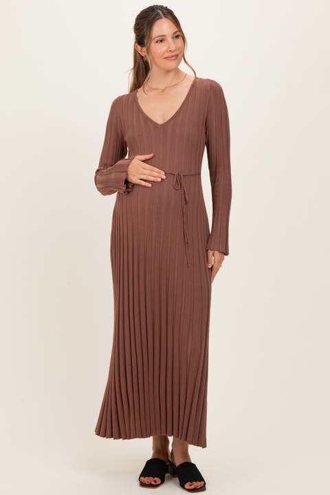 Ribbed Knit Maxi Dress
