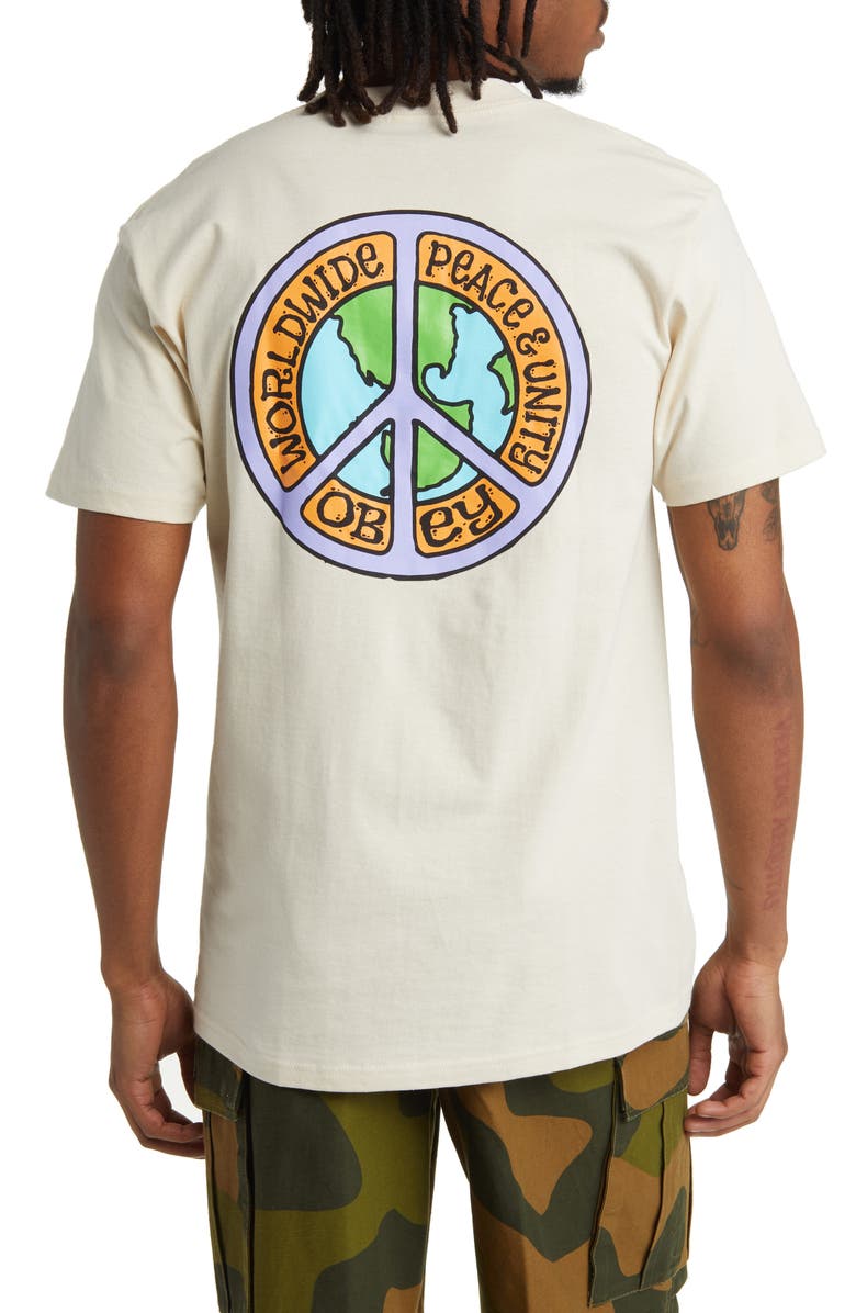 Obey Peace & Unity Graphic T-Shirt, Alternate, color, 
