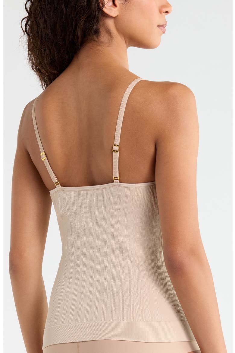 Herringbone Seamless Camisole, Alternate, color, LIGHT TRUFFLE