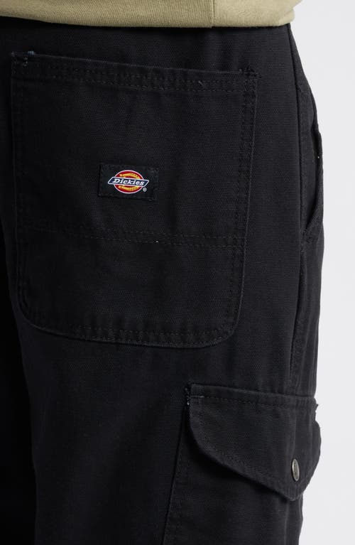 Dickies Cotton Duck Canvas Cargo Pants In Black