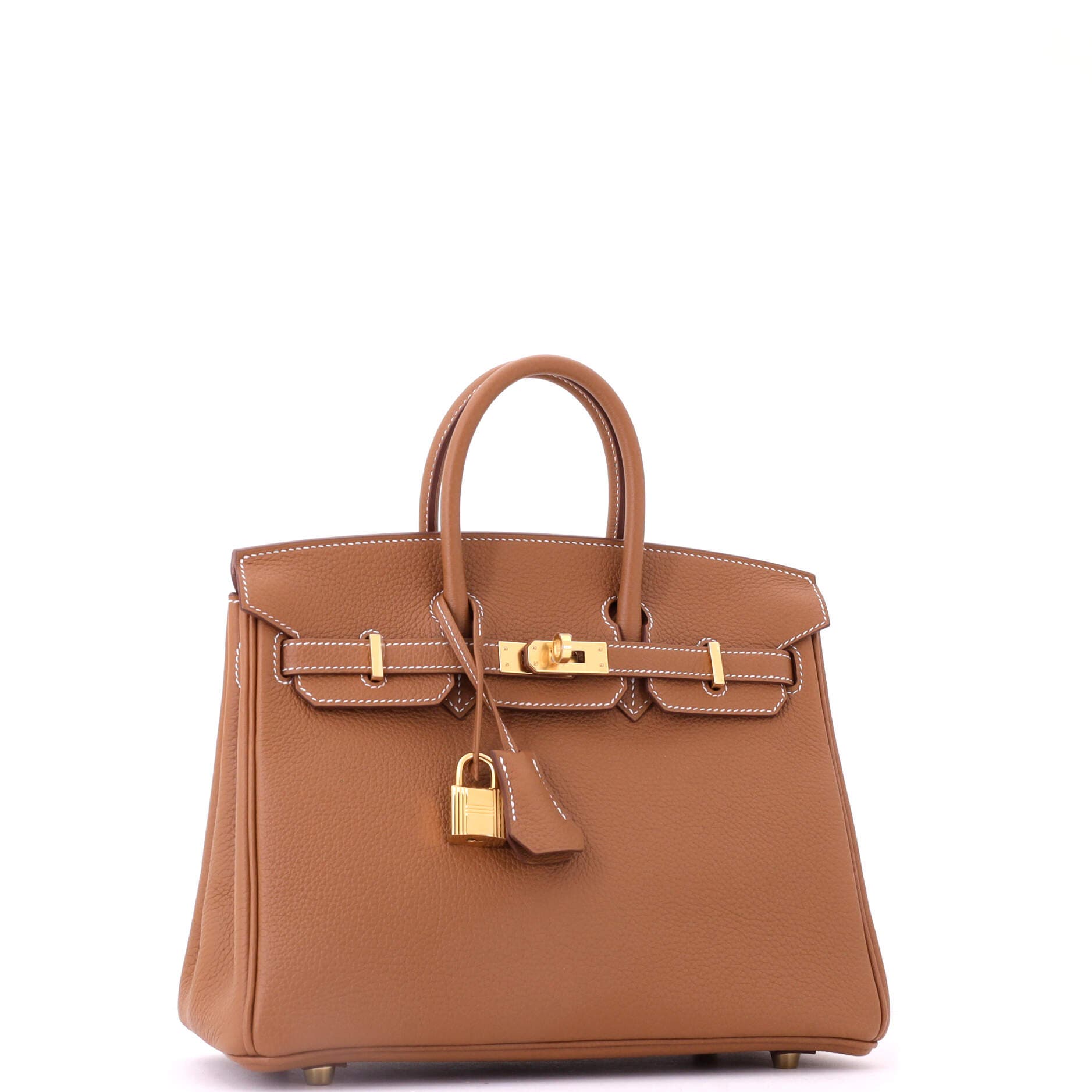 Birkin Handbag Brown Togo with Gold Hardware 25, Alternate, color, Metallic Gold