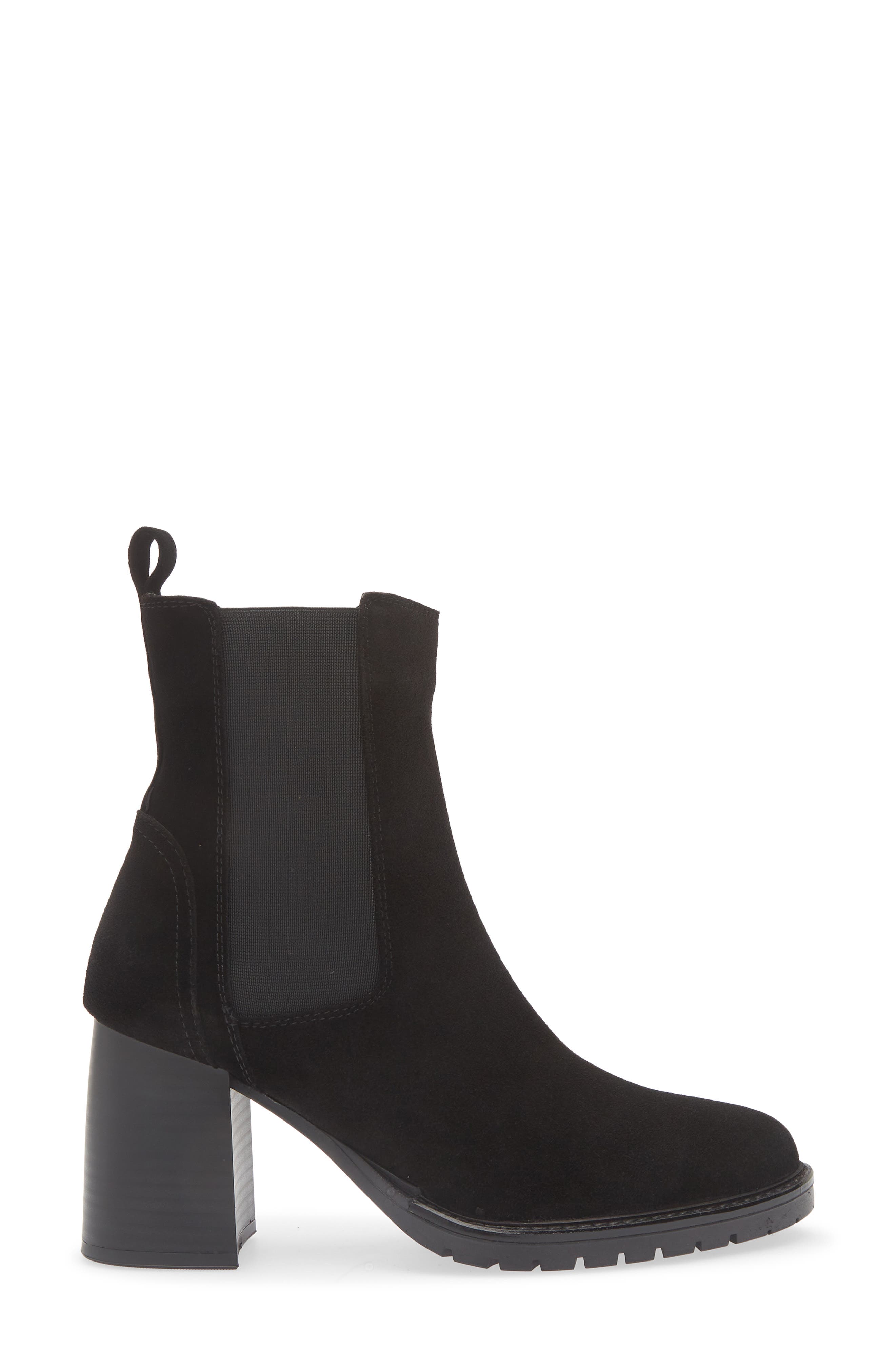 La Canadienne Lively Waterproof Block Heel Bootie, Alternate, color, Black