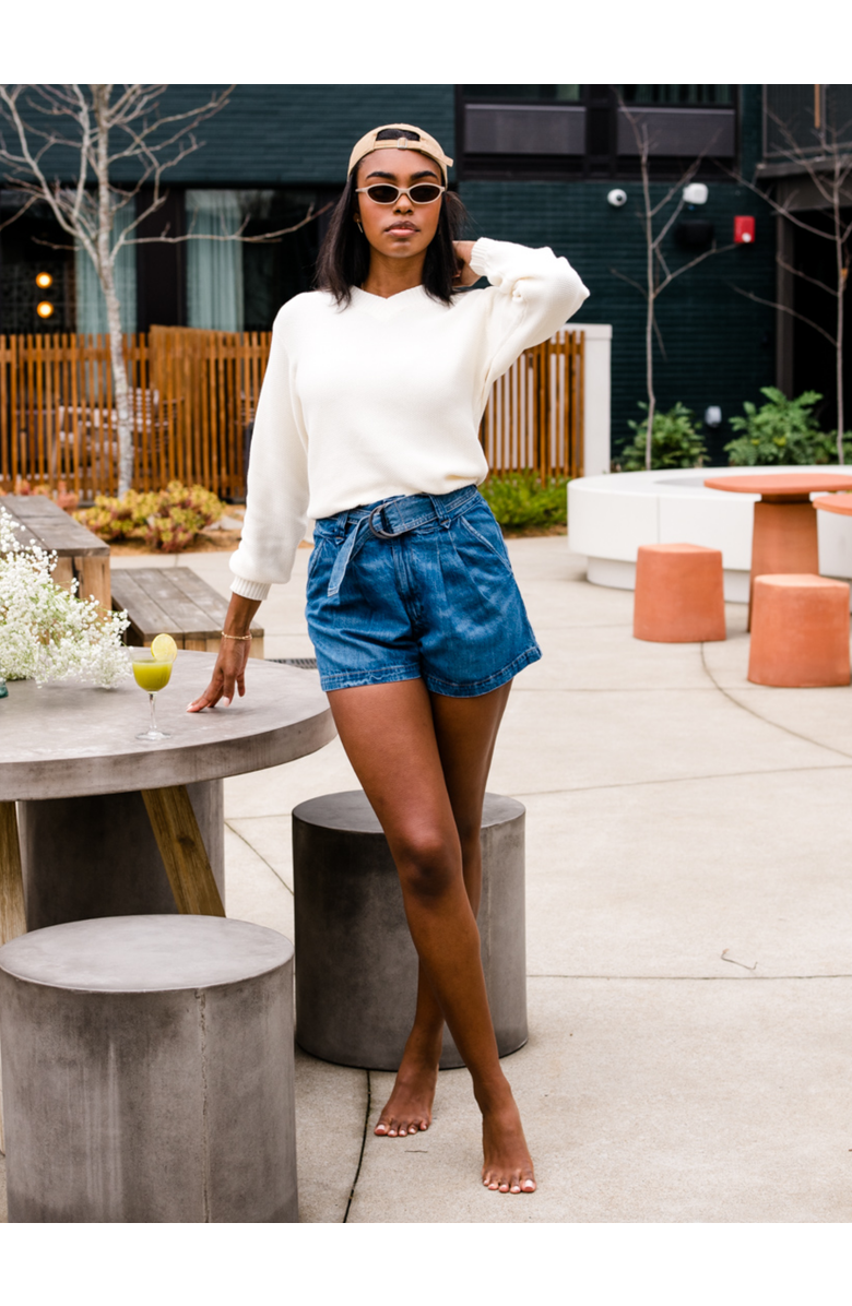 ABLE Wanda Denim Short, Alternate, color, 