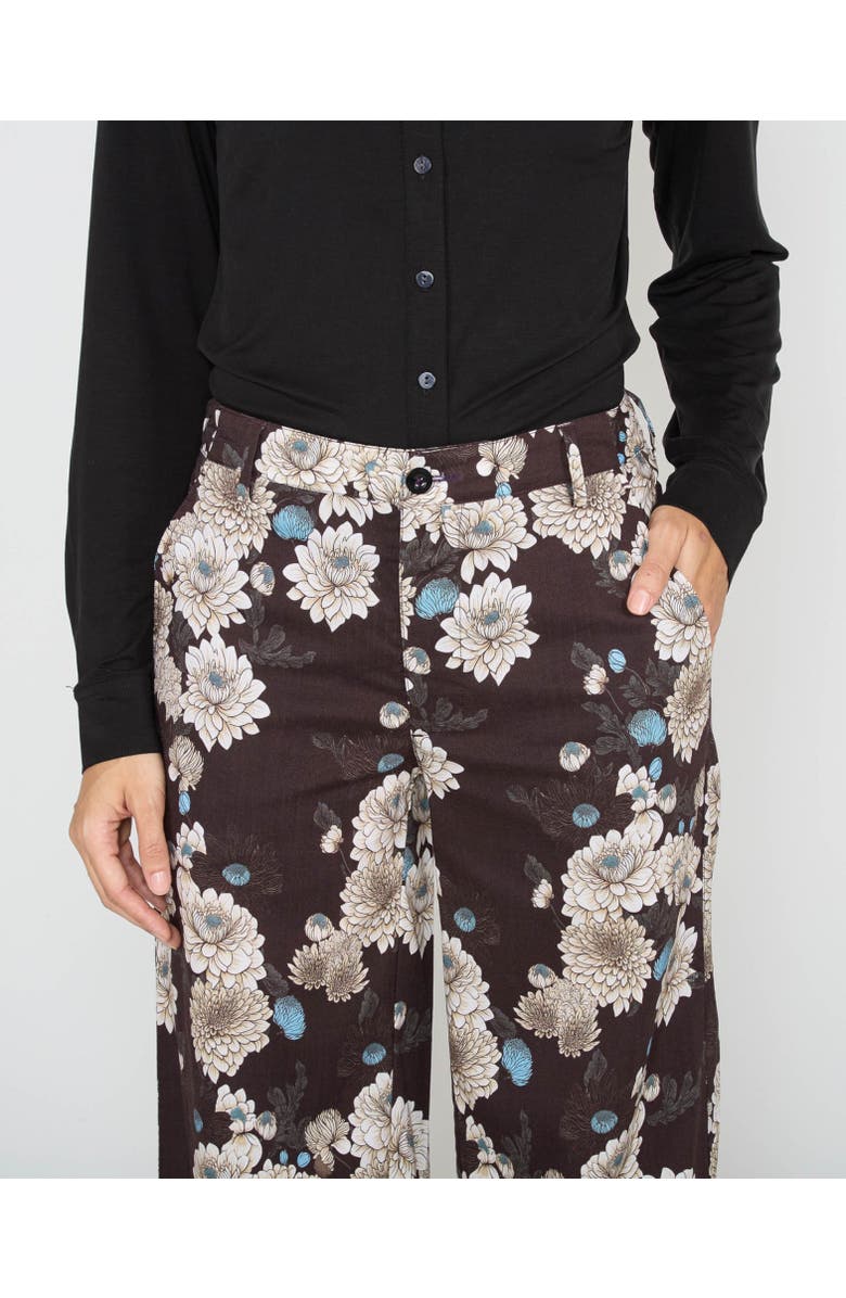 Lords of Harlech Phillis Wide Leg Tailored Pant, Alternate, color, Serious Floral Black