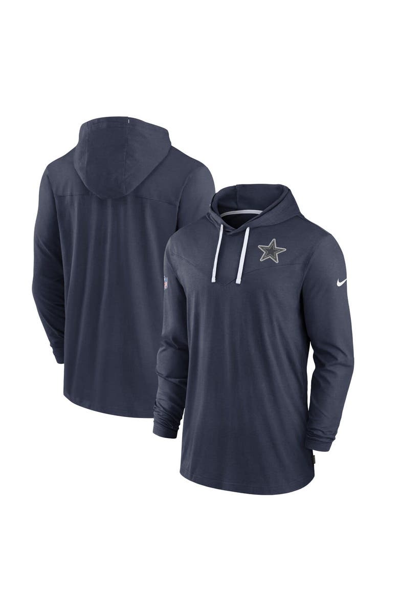 Nike Men's Nike Navy Dallas Cowboys Sideline Pop Performance Pullover Long Sleeve Hoodie T-Shirt, Main, color,
