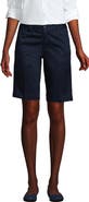 Lands' End School Uniform Young  Plain Front Blend Chino Shorts