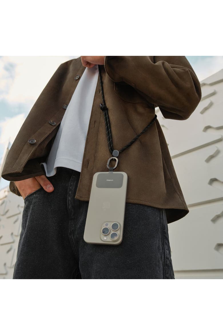 Crossbody Phone Strap, Alternate, color, Black