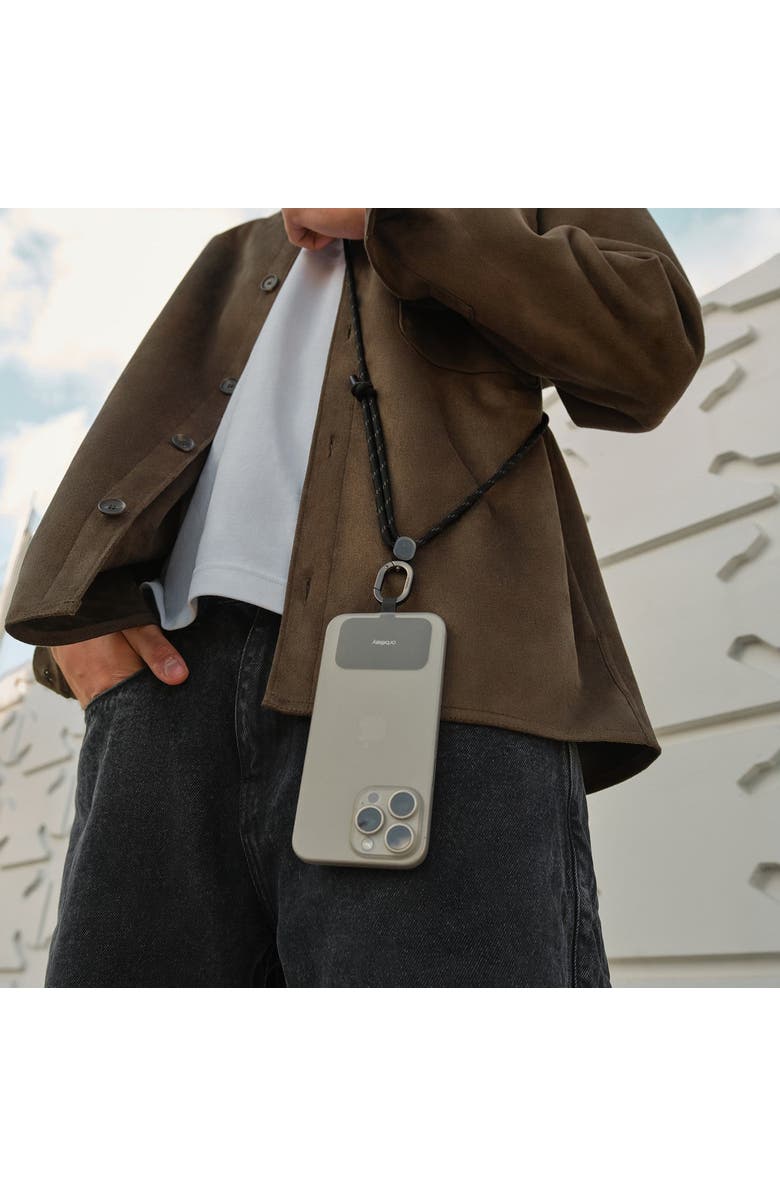 Orbitkey Crossbody Phone Strap, Alternate, color, Black