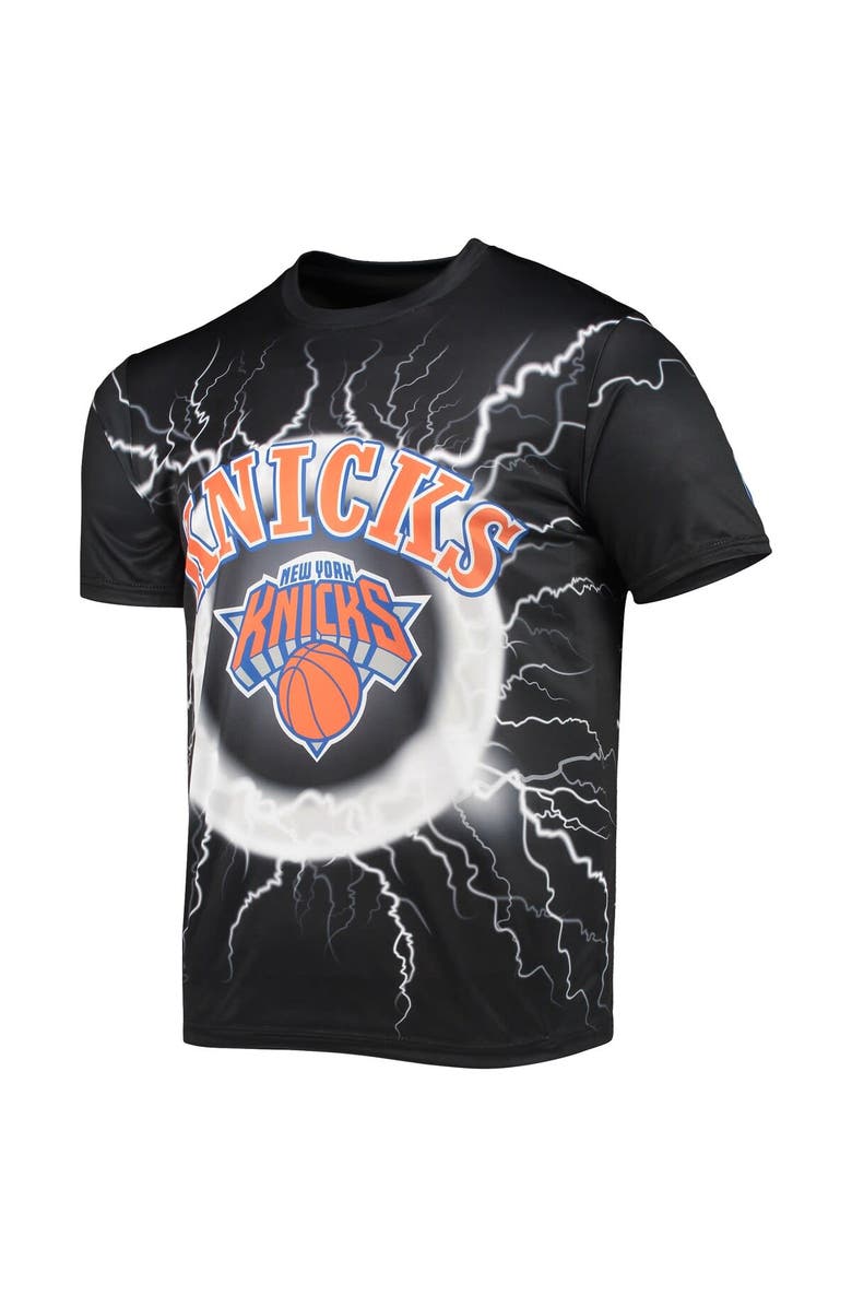 FISLL Men's FISLL Black New York Knicks Tornado Bolt T-Shirt, Alternate, color, 