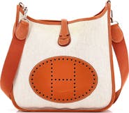 Pre-Owned Hermes Evelyne Bag Gen III Toile and Leather PM