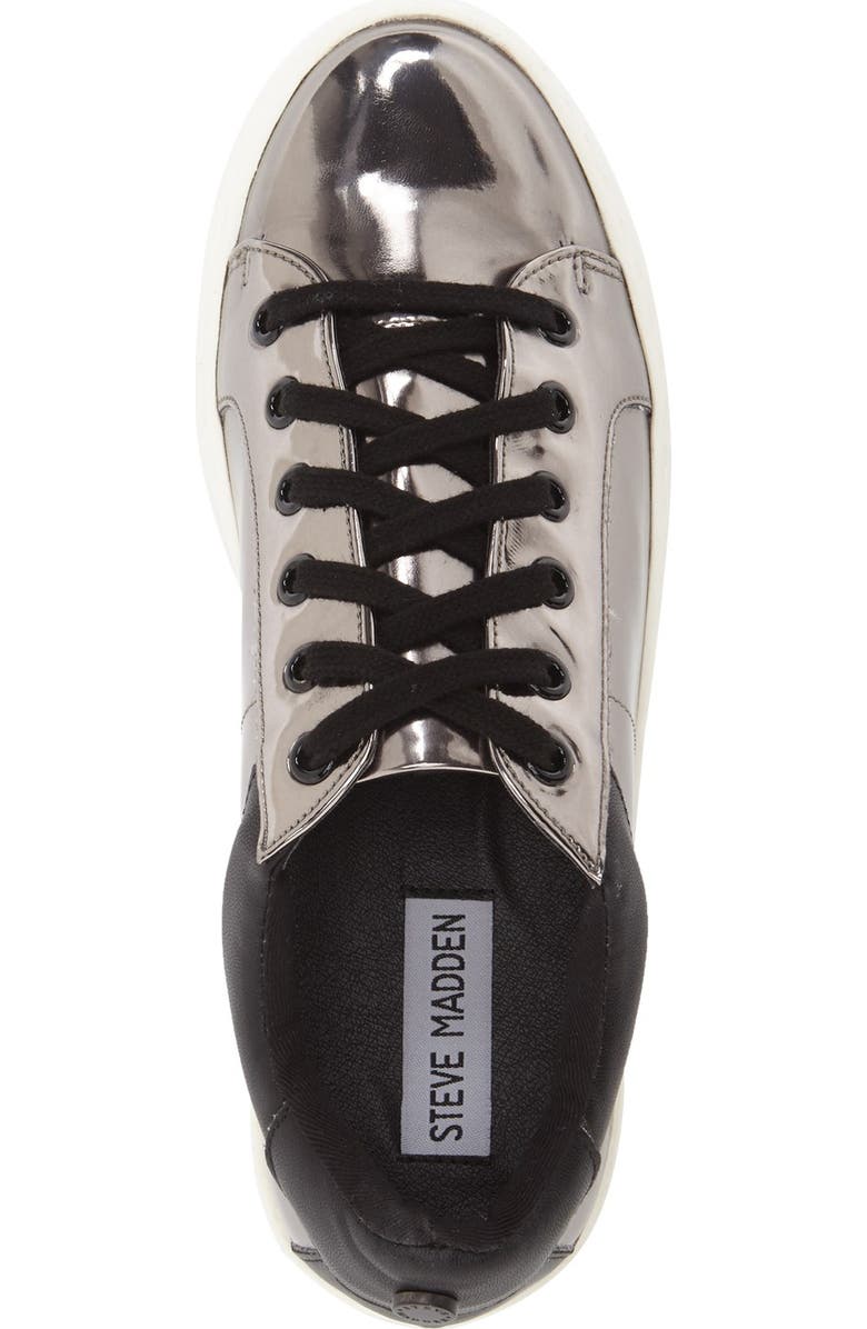 Steve Madden Bertie Metallic Platform Sneaker, Alternate, color,