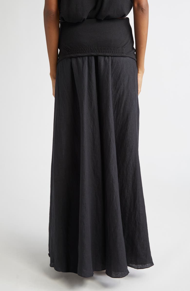 Johanna Ortiz Light & Sound Mixed Media Convertible Maxi Skirt/Dress, Alternate, color, Black