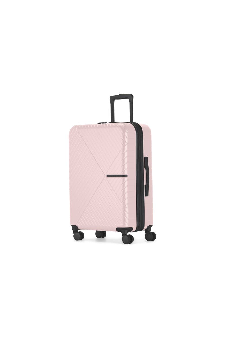 Berlin Hardside Medium Luggage with Expansion, Alternate, color, Pink
