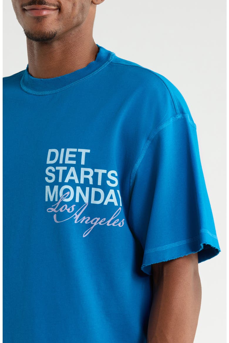Los Angeles Cotton Graphic T-Shirt, Alternate, color, WASHED NAVY/ PINK