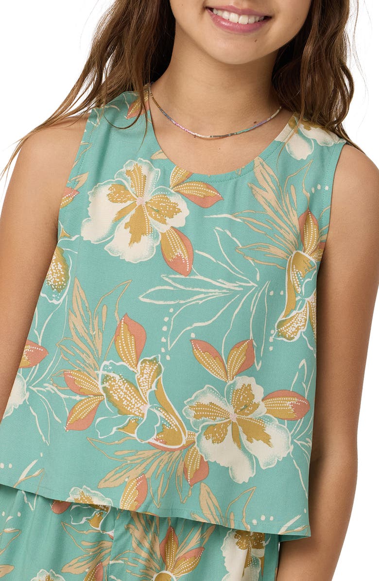 O'Neill Kids' Haisley Floral Tank Top, Alternate, color, Green
