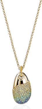 John Hardy Artisan Series 18k Gold Multi-Stone Pebble Pendant Necklace
