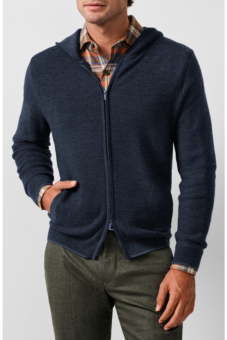 Destination Merino Wool Hoodie, Main, color, NAVY
