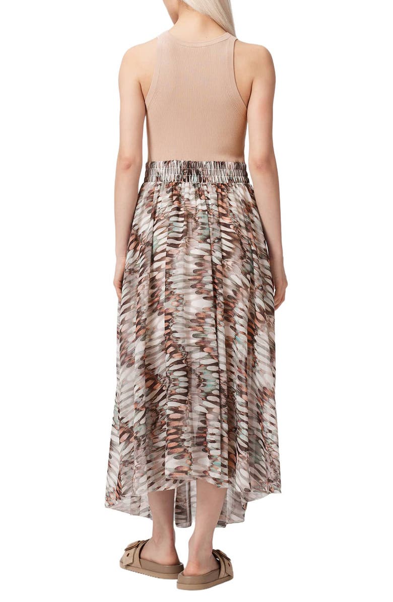 AllSaints Zenia Maxi Dress, Alternate, color, Carmel Off White