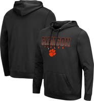 COLOSSEUM Men's Colosseum Black Clemson Tigers Blackout 3.0 Pullover Hoodie