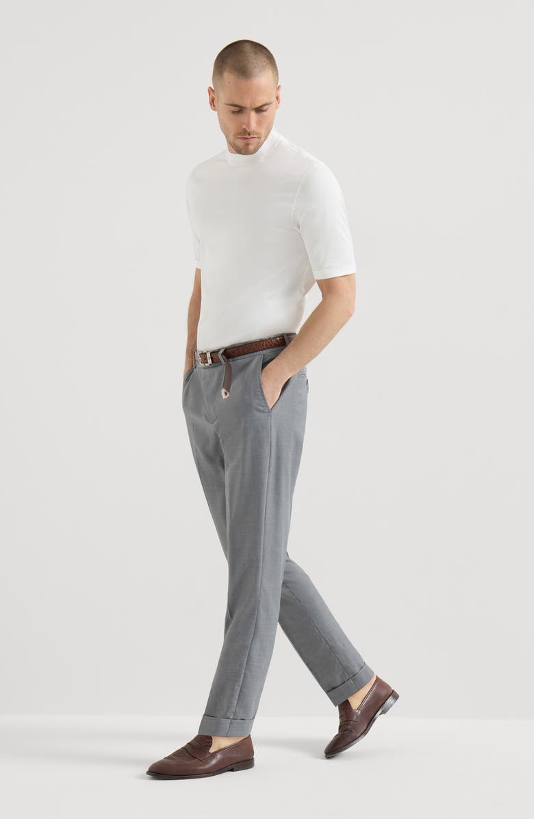 Brunello Cucinelli Leisure fit trousers, Alternate, color, Grey