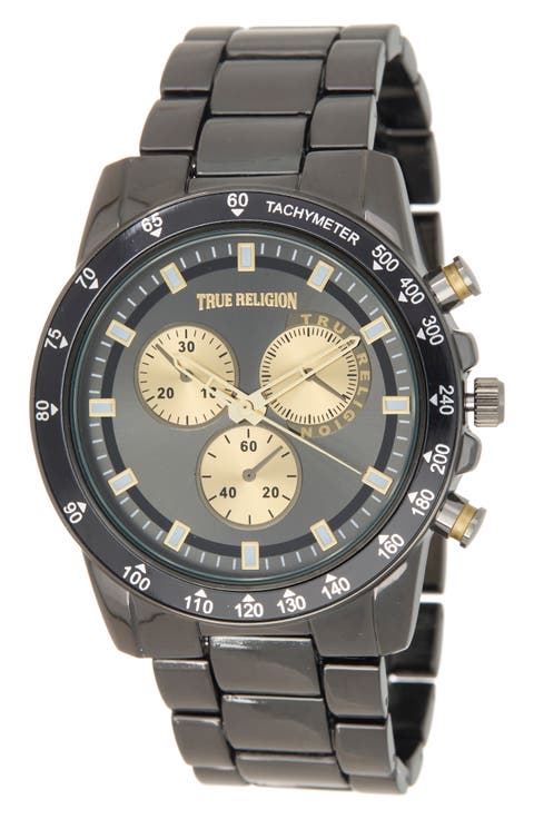 Round Tachymeter Bracelet Watch