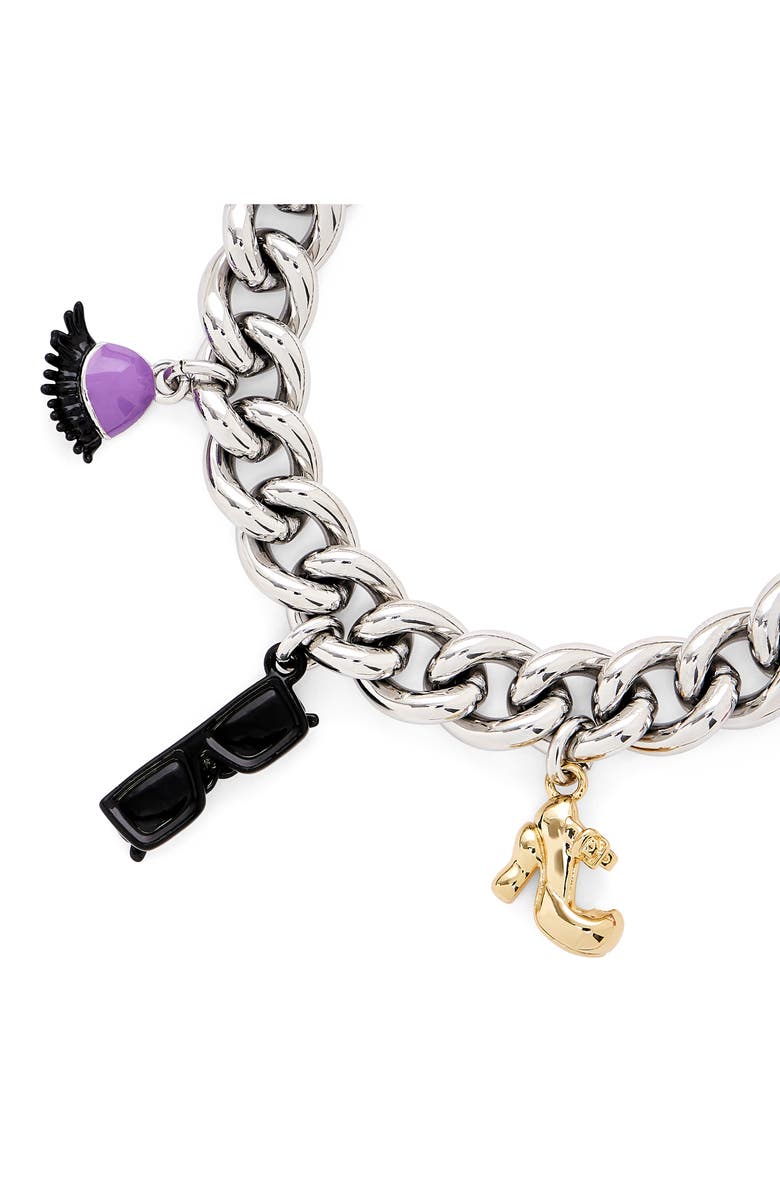 Marc Jacobs Dollhouse Charm Bracelet, Alternate, color, Silver/Multi