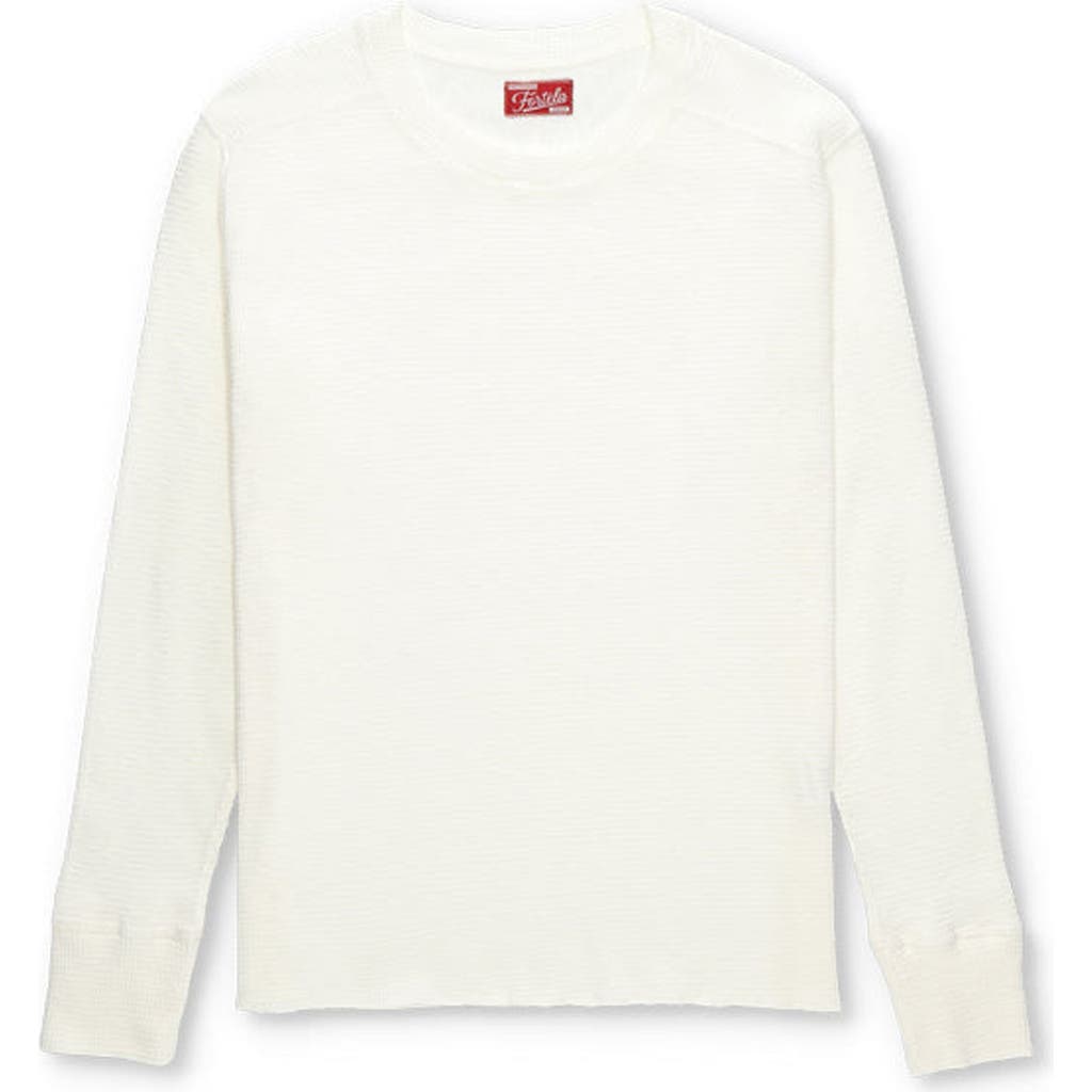 Fortela Geremia Waffle Knit Jersey In White
