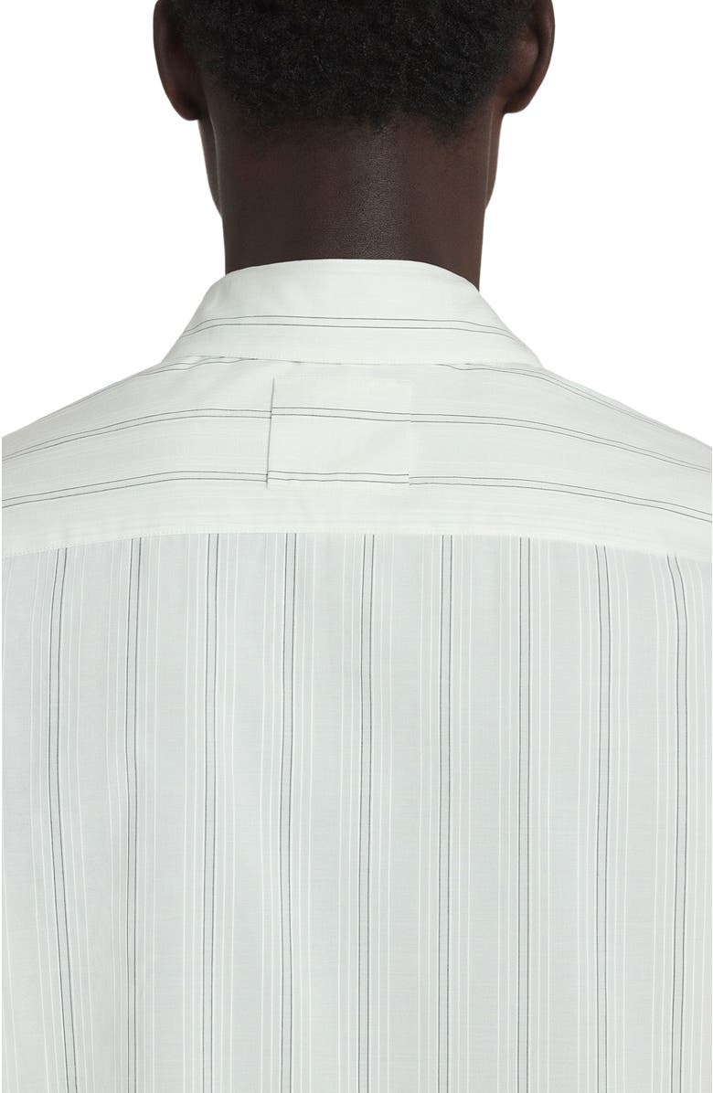 Lanvin Straight Cotton Shirt, Alternate, color, White/Black