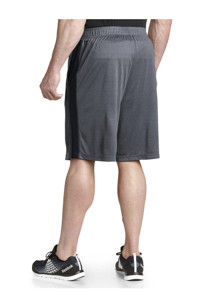 Big & Tall Performance Insert Tech Athletic Shorts, Alternate, color, GREY HTHR BLK