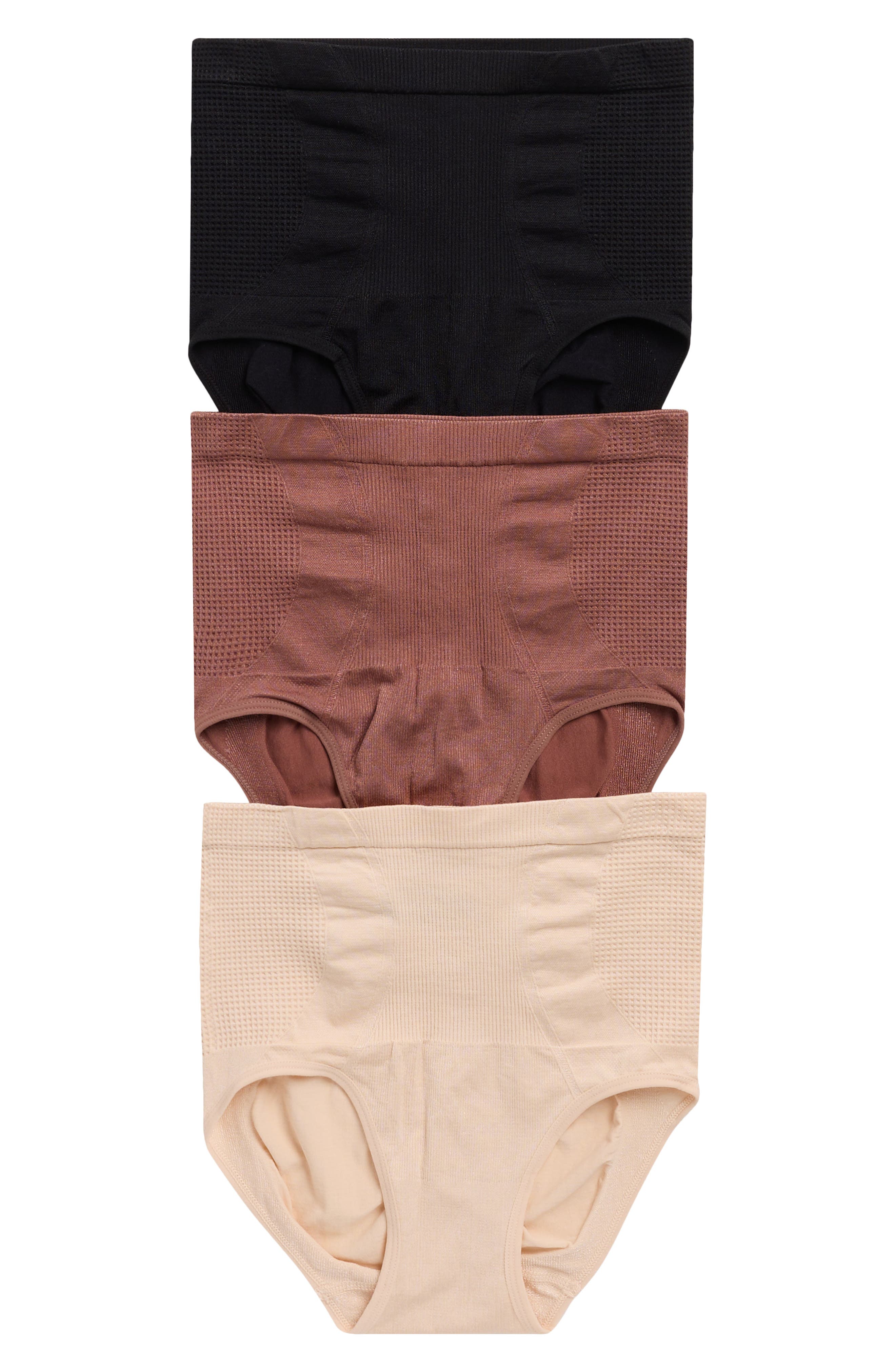 SKINNY GIRL 3-Pack Everyday High Waist Seamless Shaping Briefs