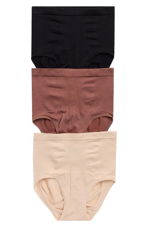 3-Pack Everyday High Waist Seamless Shaping Briefs