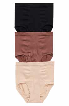 SKINNY GIRL 3-Pack Everyday High Waist Seamless Shaping Briefs