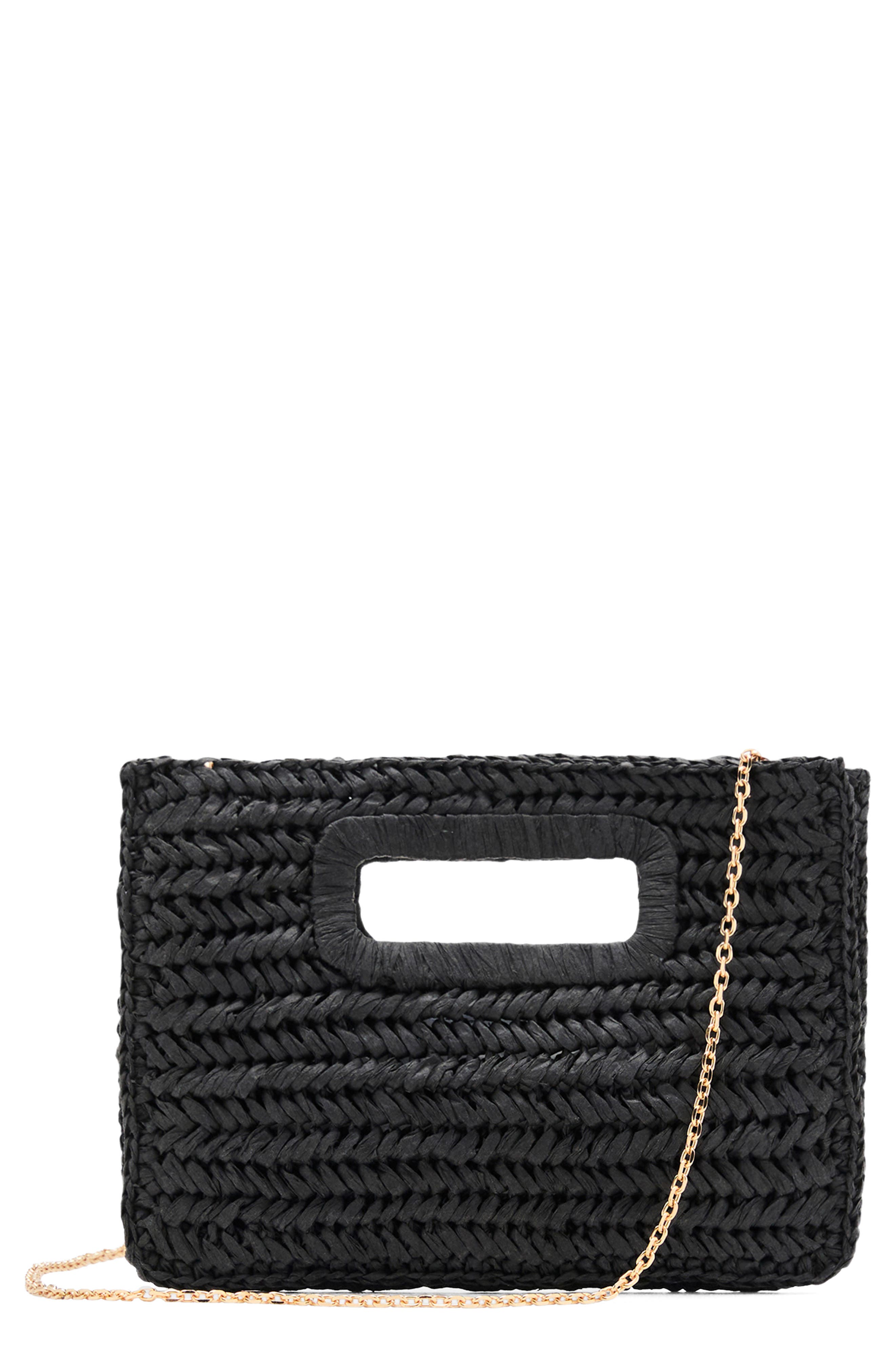 MANGO Natural Fiber Clutch, Main, color, 