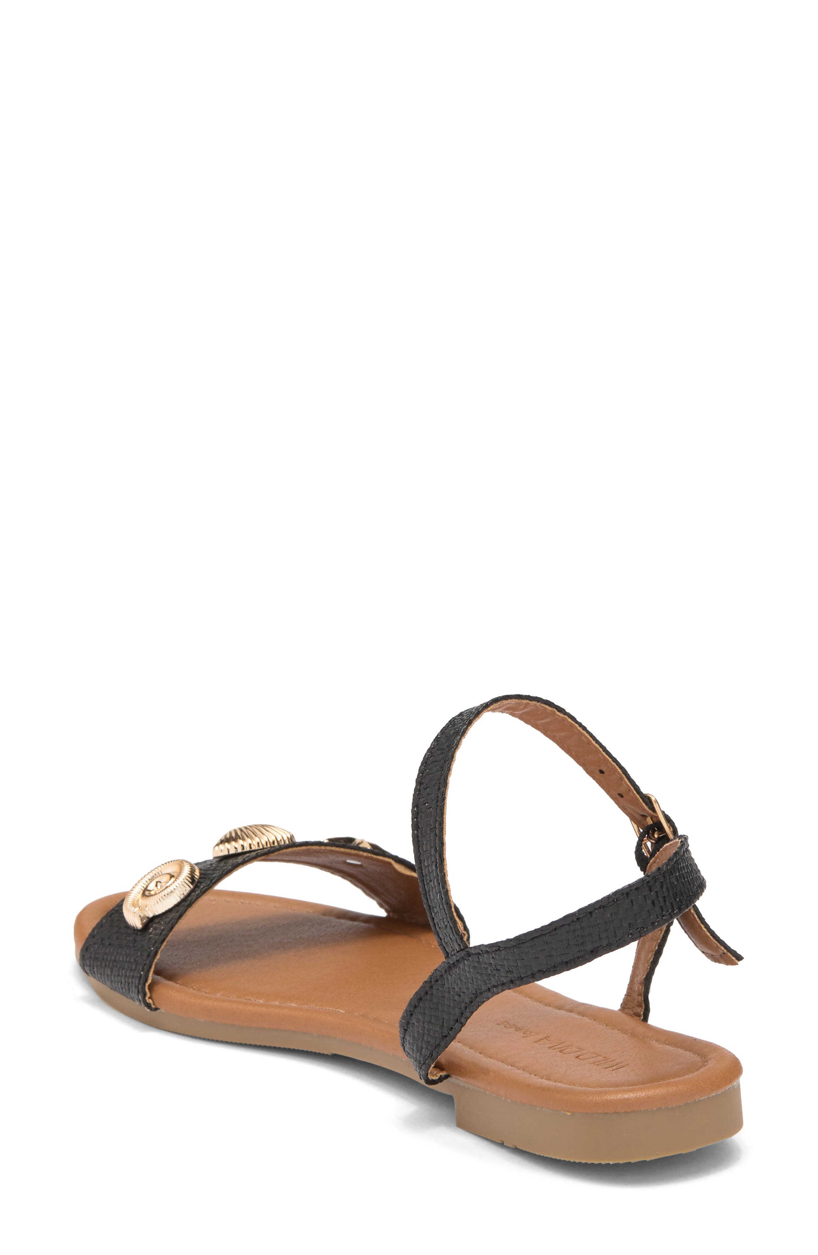 Rose Sandal, Alternate, color, BLACK