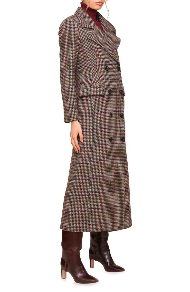 Avec Les Filles Strong Shoulder Maxi Coat, Alternate, color,