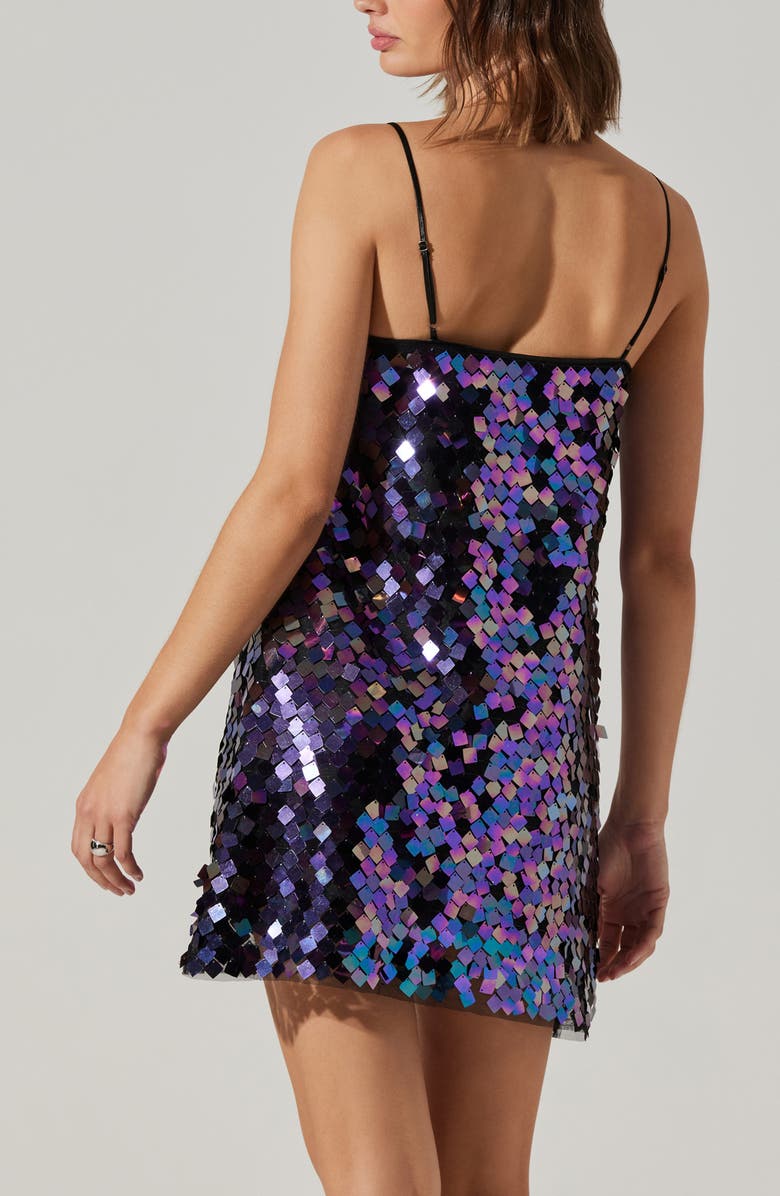 ASTR the Label Porcsha Sequin Dress, Alternate, color, Purple Multi