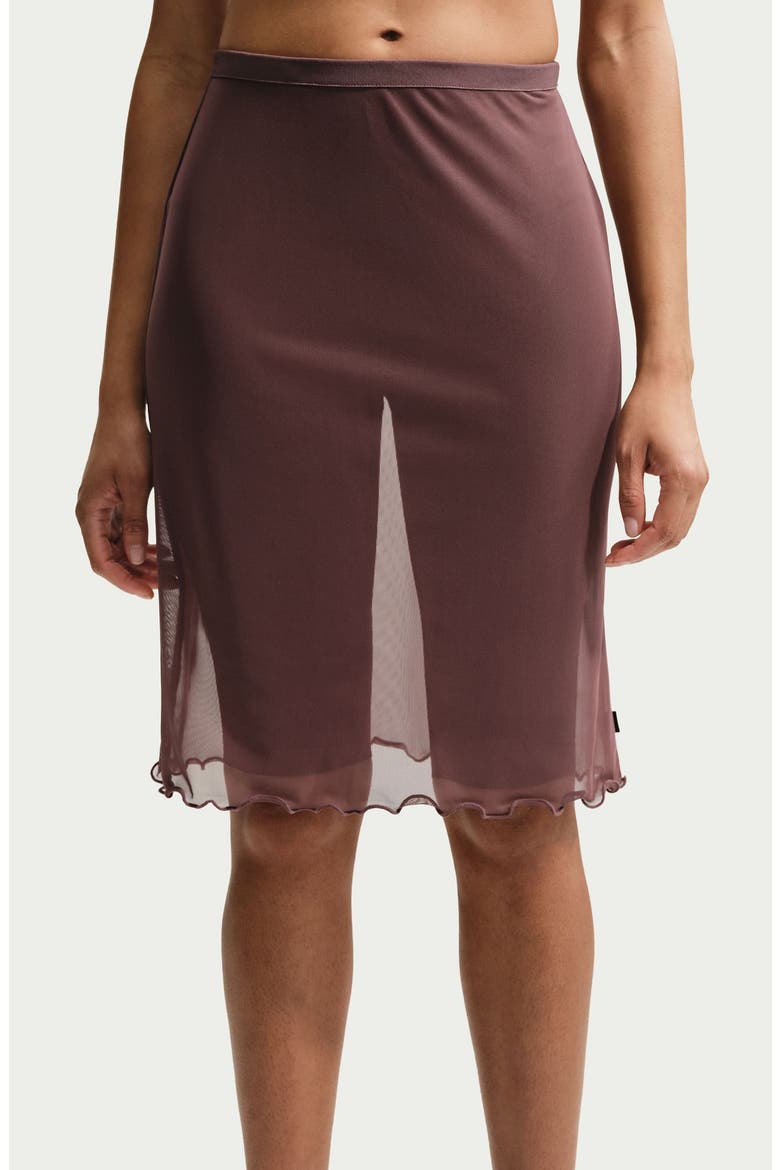 Sportswear Slim Fit Sheer Skirt, Alternate, color, TATTOO/ SAIL