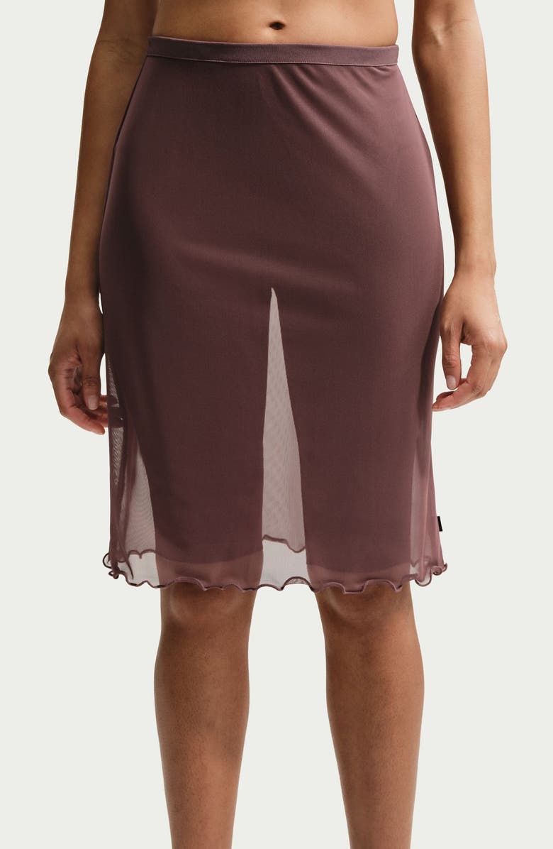 Nike Sportswear Slim Fit Sheer Skirt, Alternate, color, Tattoo/ Sail