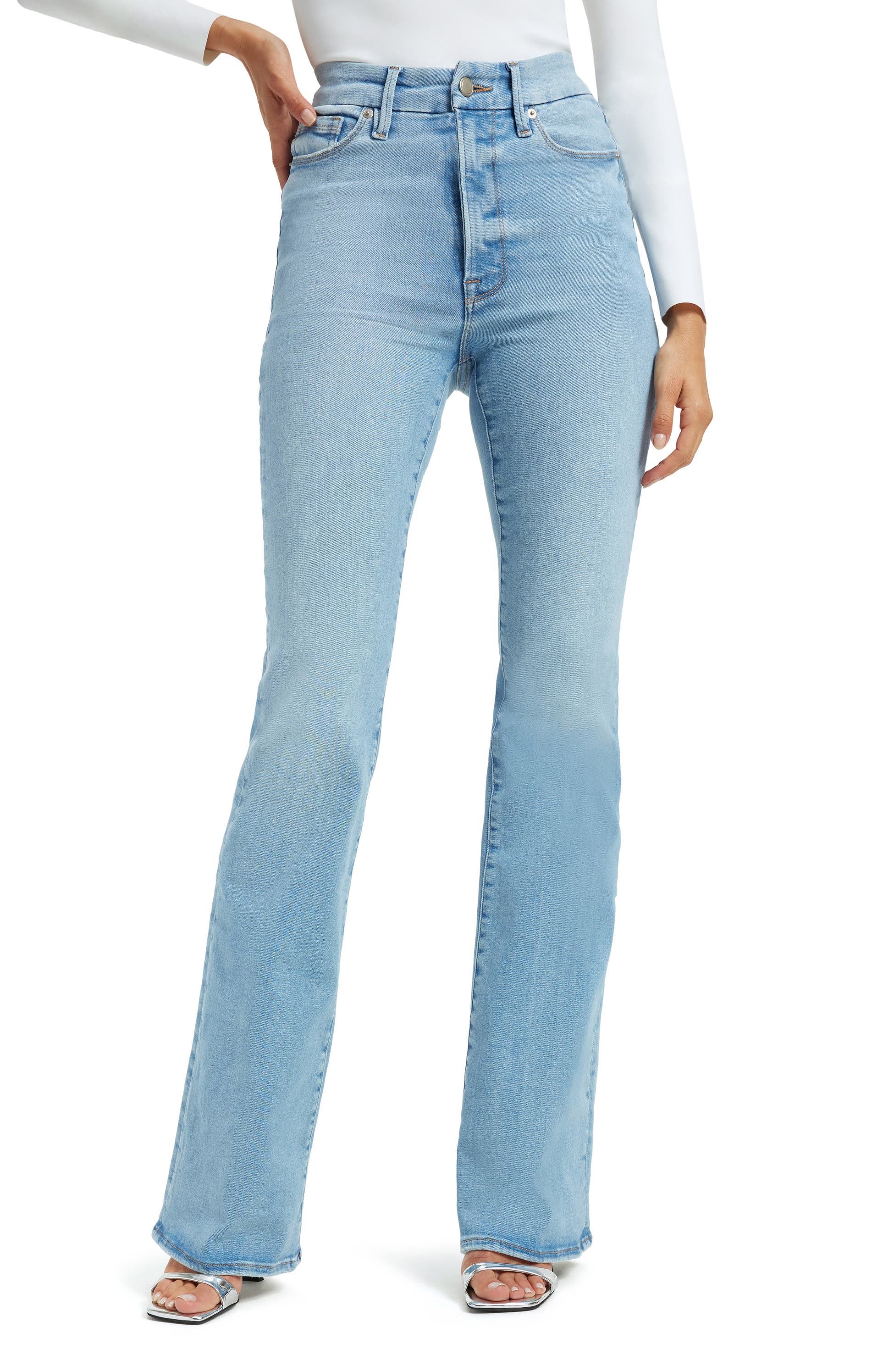 woman Good American Always Fit Good Class Boot cut jeans
