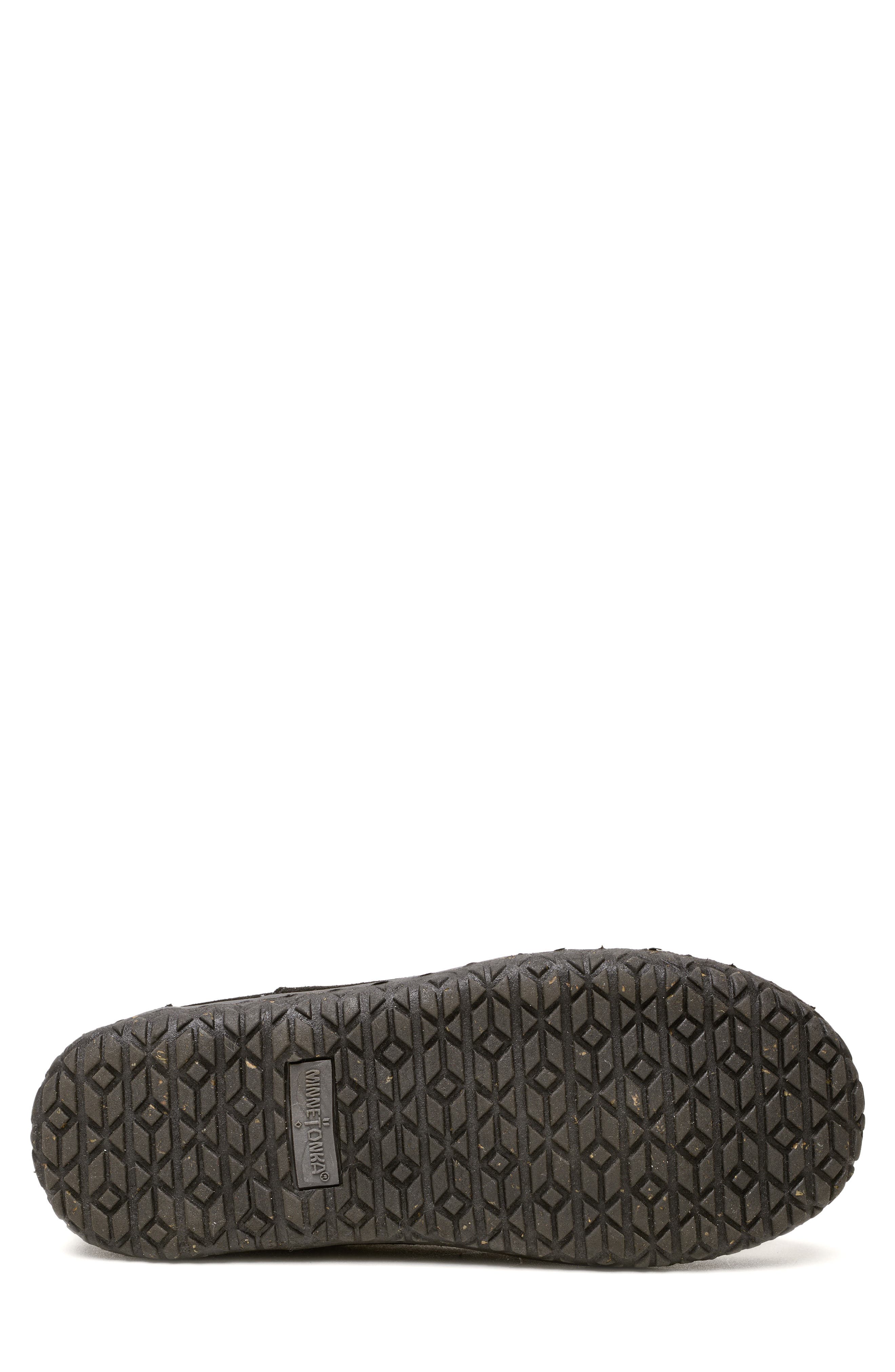 Minnetonka Torrey Berber Fleece Lined Slipper Boot, Alternate, color, Charcoal